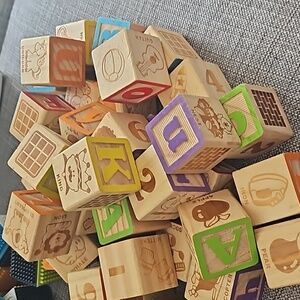 Alphabet wood blocks